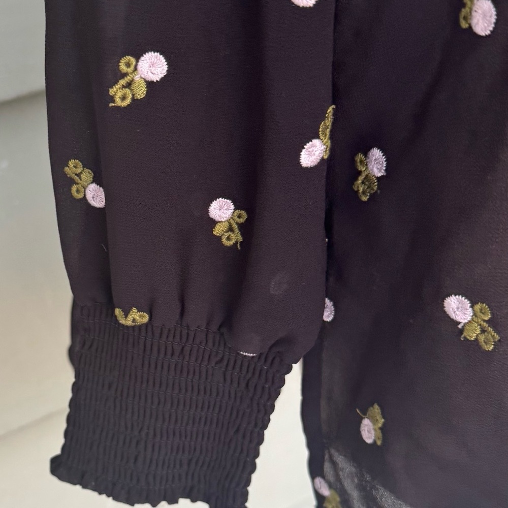 CAbi Black Floral Button Down Shirt - Picture 7 of 10
